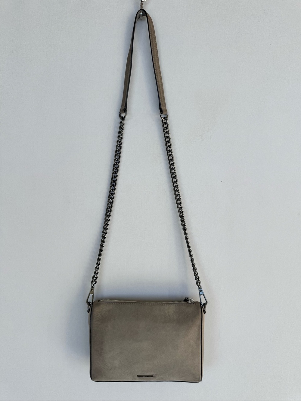 Rebecca Minkoff Taupe Leather Crossbody with Gold Hardware - Picture 13 of 13